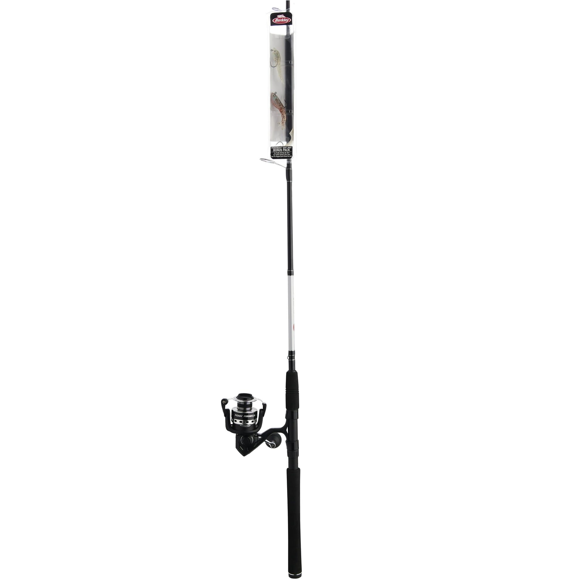 PENN 7' Pursuit IV Spinning Fishing Rod & 4000 Reel Combo w/ Berkley Bait