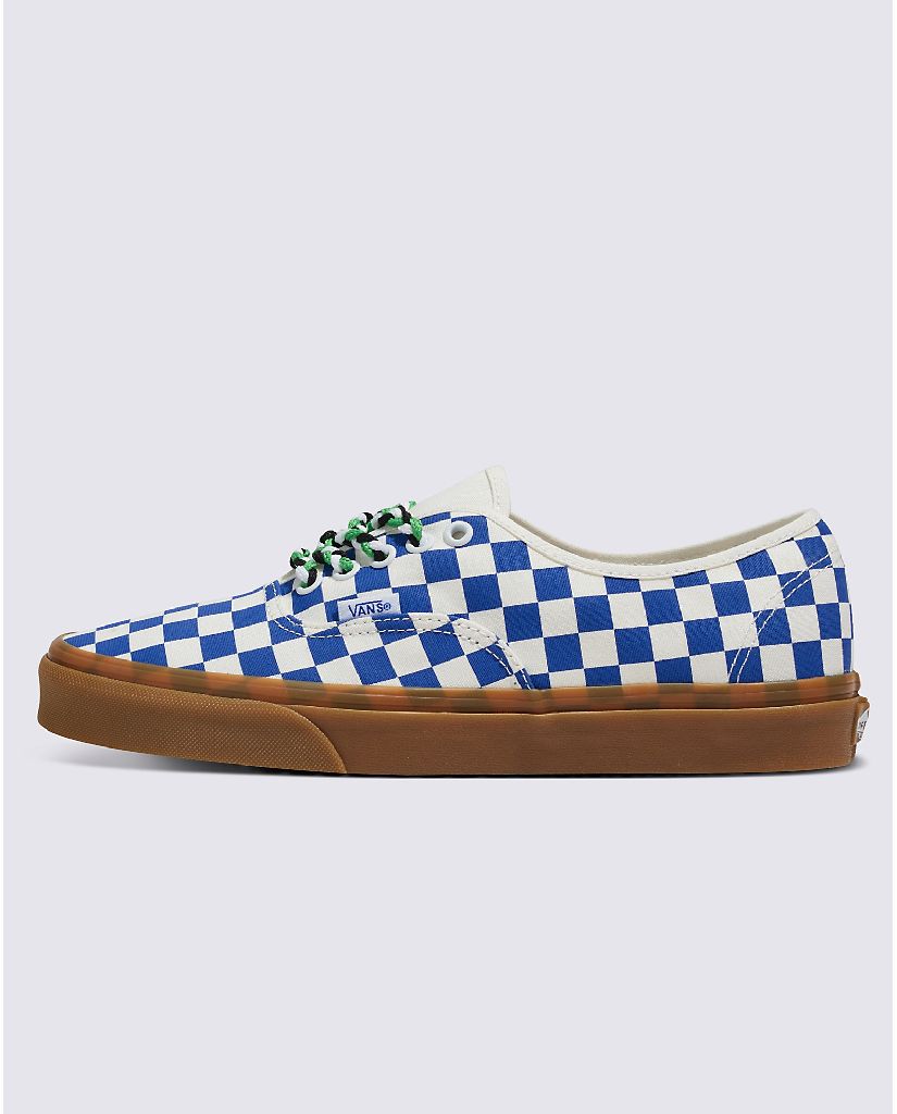 Vans Men's or Women's Authentic Checkerboard Shoes (Blue/White) $27.96 + Free Shipping