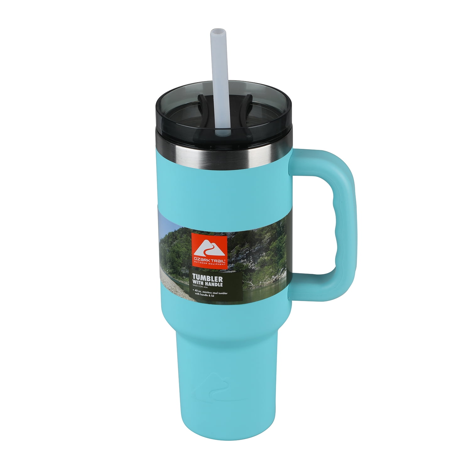 40-Oz Ozark Trail Vacuum Insulated Stainless Steel Tumbler (Aqua Blue)