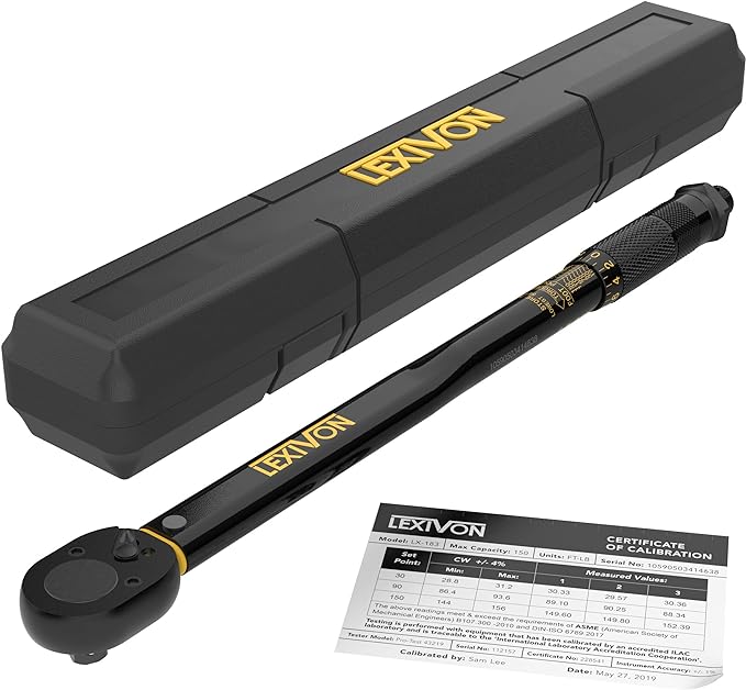Lexivon Tools: 15-Pc Bike Wrench Kit $40, 1/2" Drive Click Torque Wrench