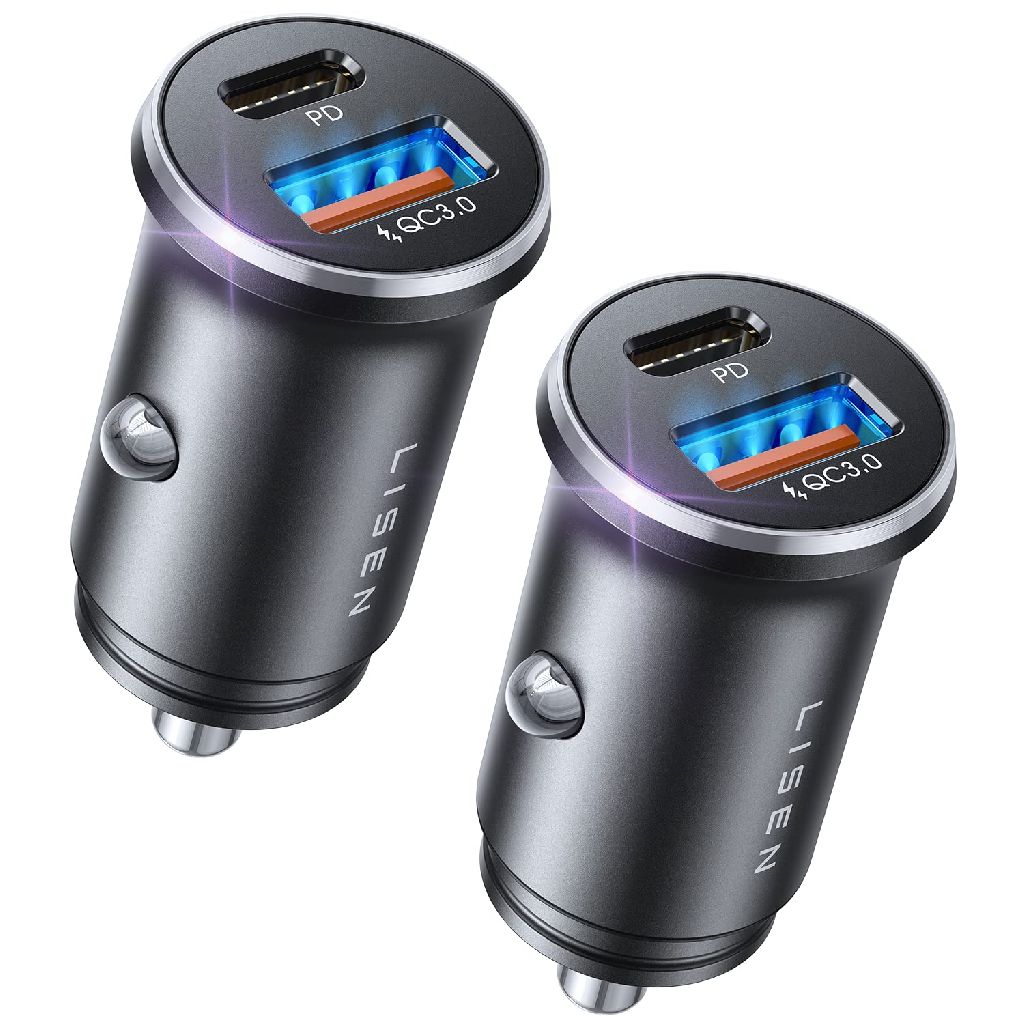 2-Pack LISEN 48W USB-C Car Charger $5.93 + Free Shipping w/Prime or $35+