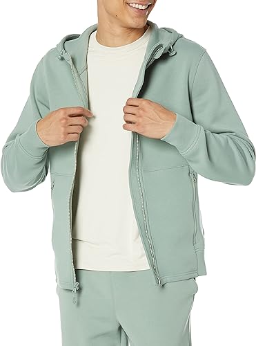 Amazon Essentials Men's Active Sweat Zip Through Hooded Sweatshirt (Sage Green) $13.90 + Free Shipping w/ Prime or on $35+