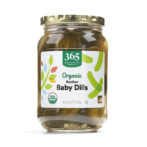 [S&S] $2.43: 16-Oz 365 by Whole Foods Market Organic Baby Dill Pickles at Amazon