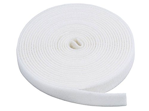 $2.49: Monoprice Hook and Loop Fastening Tape - 5 Yards Per Roll, 0.75in, White at Amazon
