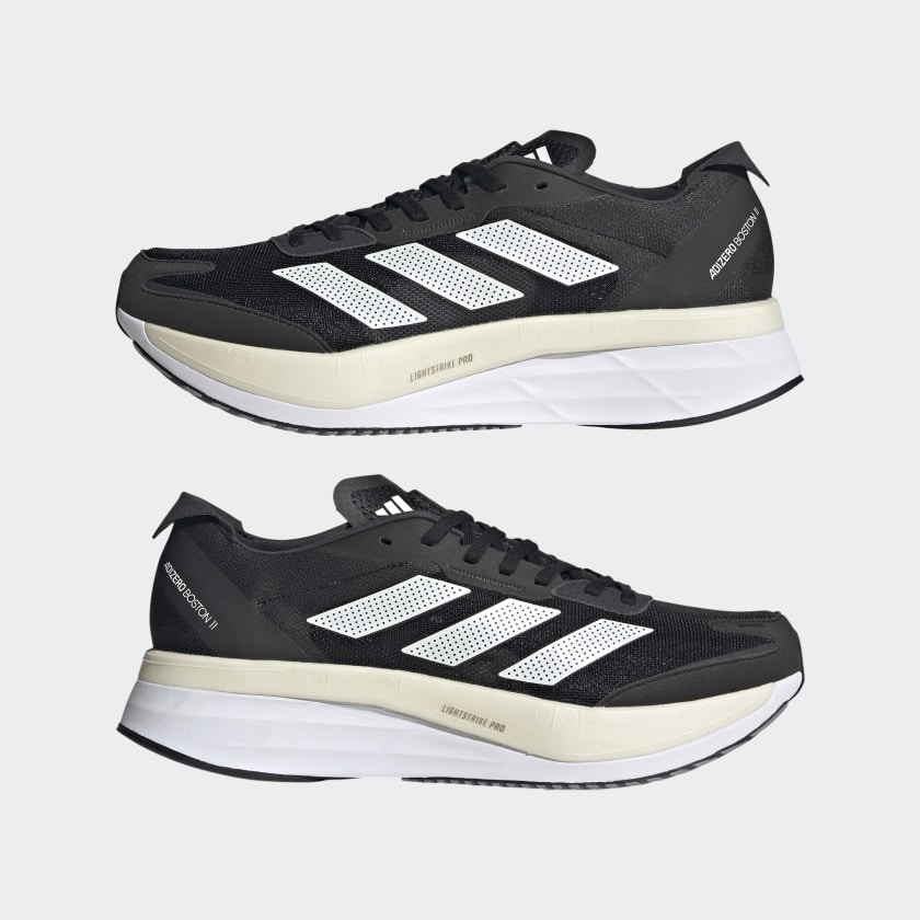 adidas Men's Adizero Boston 11 Running Shoes (Core Black/Could White, size 10.5-) $51.35 + Free Shipping