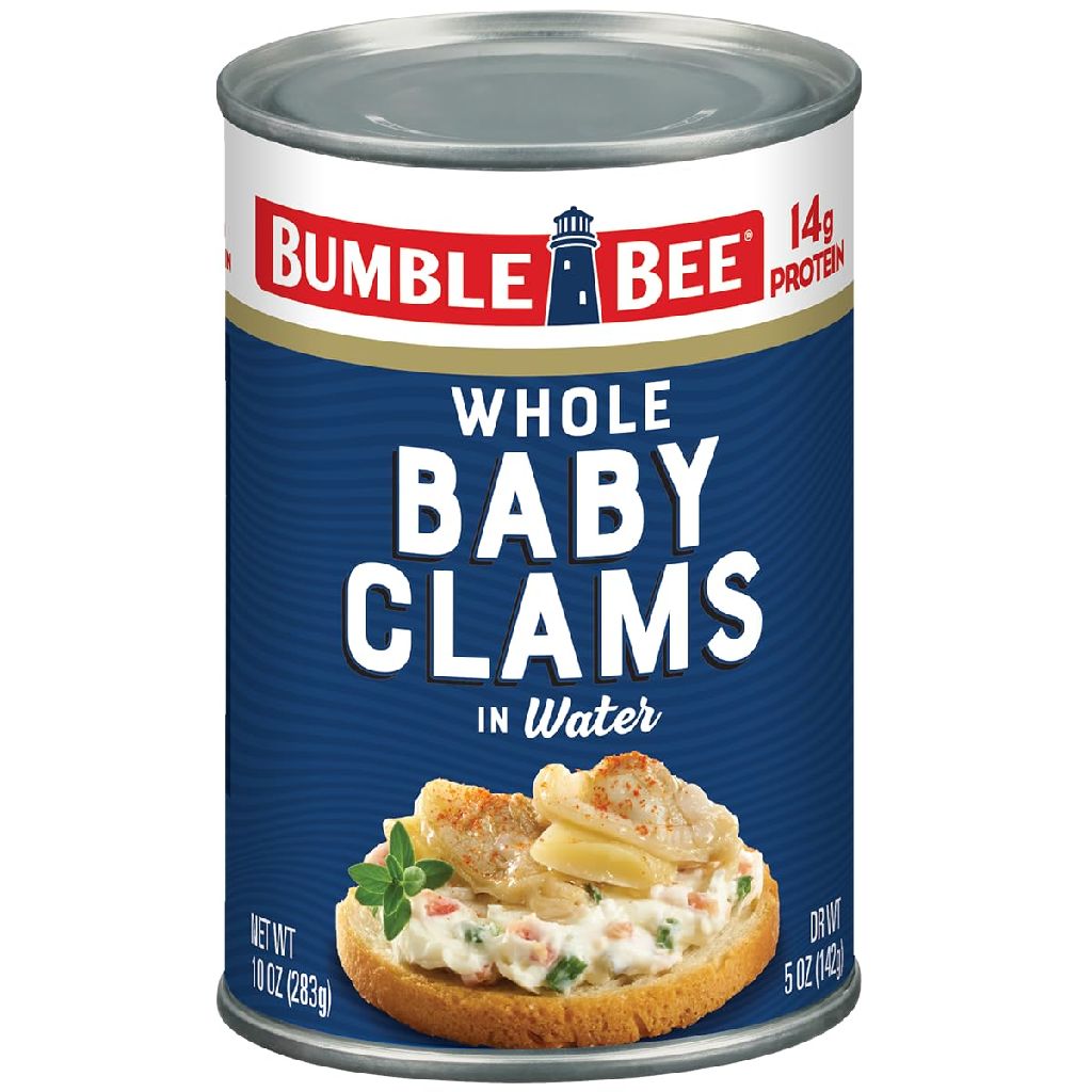 12-Pack 10-Oz Bumble Bee Whole Baby Canned Clams $11.62 + Free Shipping w/ Prime or $35+