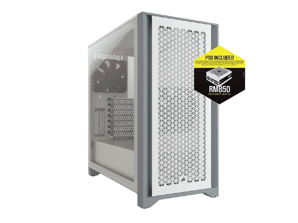 CORSAIR 4000D AIRFLOW Tempered Glass PC Case + RM850W PSU $139.98