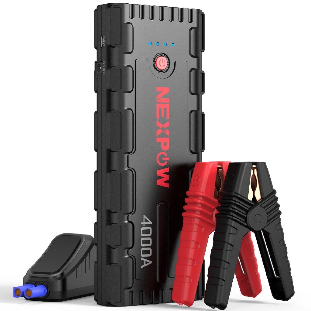 NEXPOW 4000A Peak Car Jump Starter w/ 60W USB-C Output $50 + Free Shipping