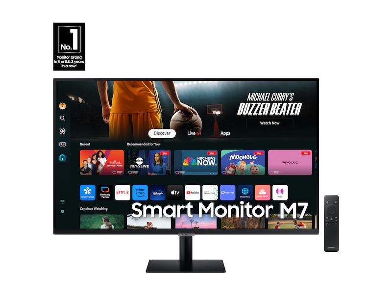 Samsung EPP - 32" Smart Monitor M7 (M70D) 4K UHD Streaming TV, Speakers, USB-C $265.99 - $75 Samsung credit