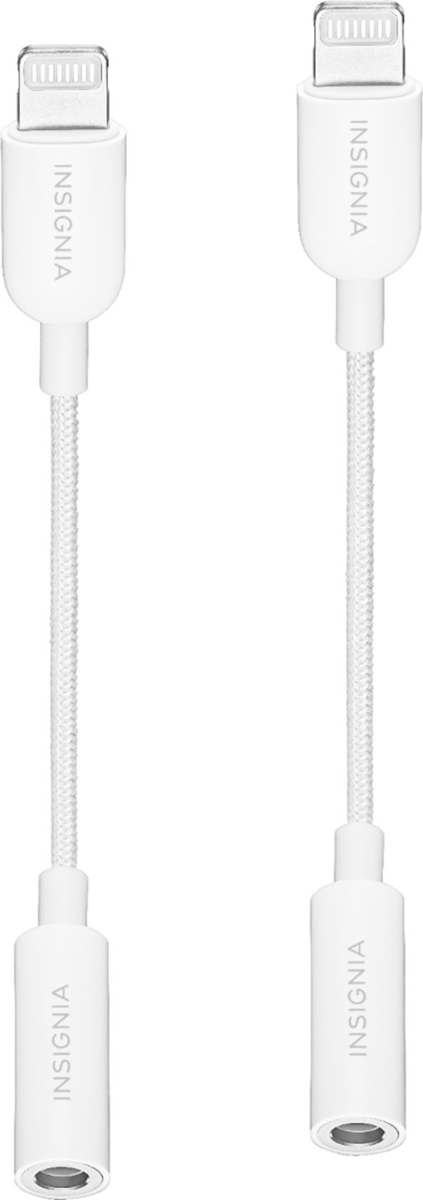 2-Pack Insignia Lightning to 3.5mm Jack Headphone Adapter $6 ($3 Each) + Free Shipping