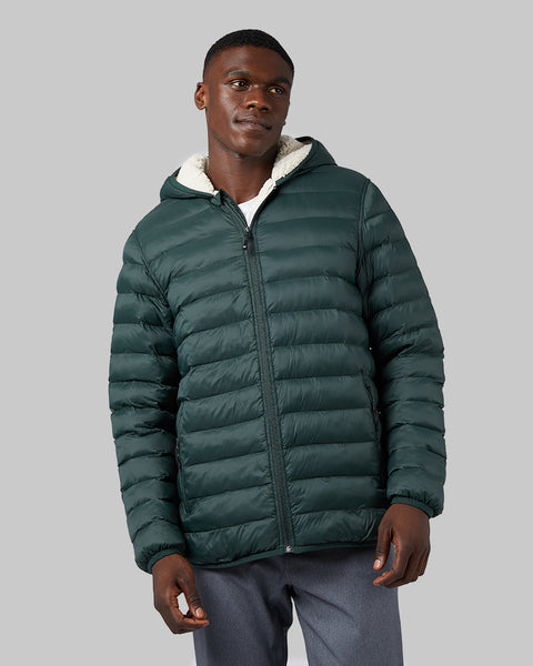 32 Degrees: Men's Hooded Sherpa-Lined Jacket