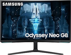 32" Odyssey Neo G8 4K UHD 240Hz 1ms(GtG) Quantum HDR2000 Curved Gaming Monitor with Matte Display Monitor