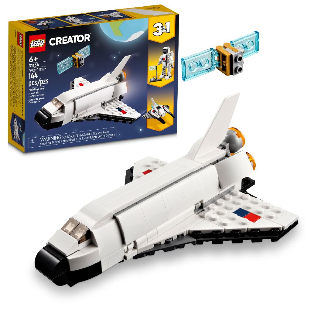 144-Pc Lego Creator 3-In-1 Space Shuttle / Astronaut / Spaceship Building Toy (31134) $8 + Free Shipping w/ Prime or on $35+