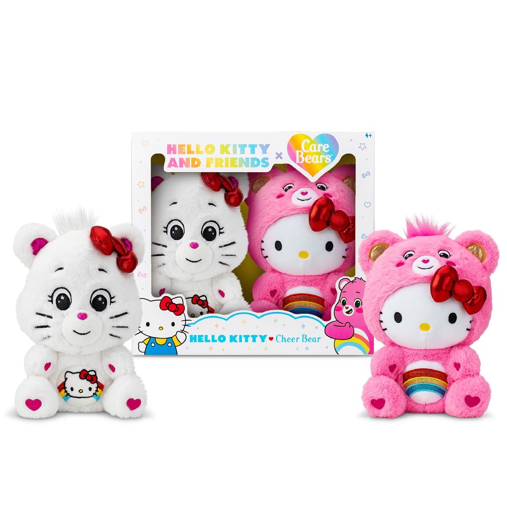 Care Bears Hello Kitty Loves Cheer Bear 10" Collectible Plush 2-Pack $19.99 + Free Shipping w/ Prime or on $35+