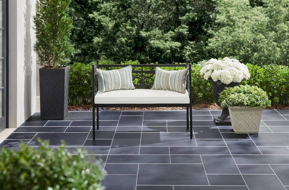 Home Decorators Collection Wakefield Aluminum and Steel Outdoor Bench with Natural White Cushion $99 + Free Shipping