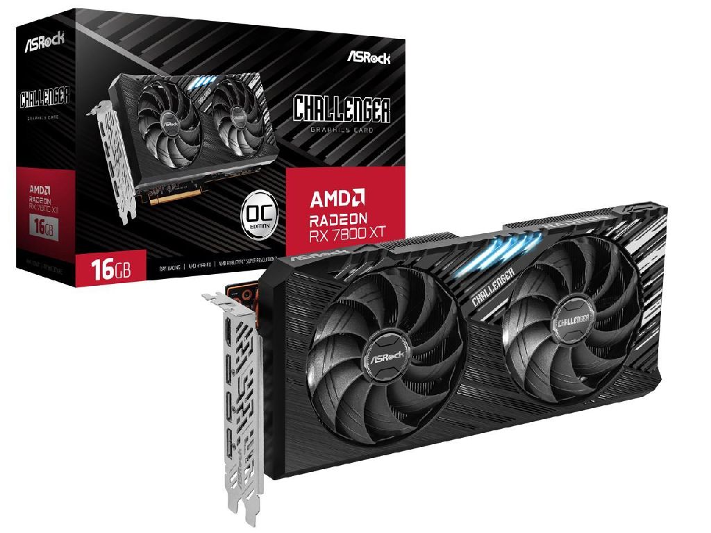 ASRock Challenger Radeon RX 7800 XT 16GB GDDR6 Graphics Card + 2 Free Games $470 + Free Shipping