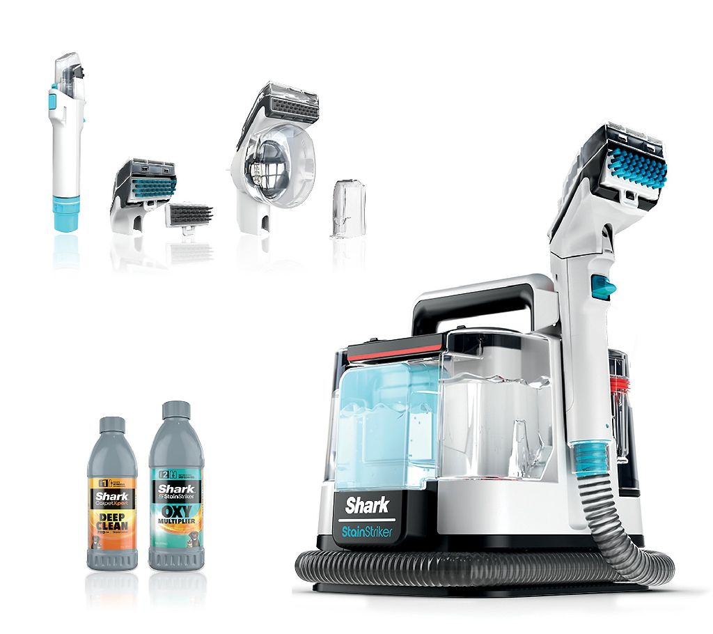 New QVC Customers: Shark StainStriker Portable Carpet Cleaner w/ Pet Mess Tool $60 + Free Shipping