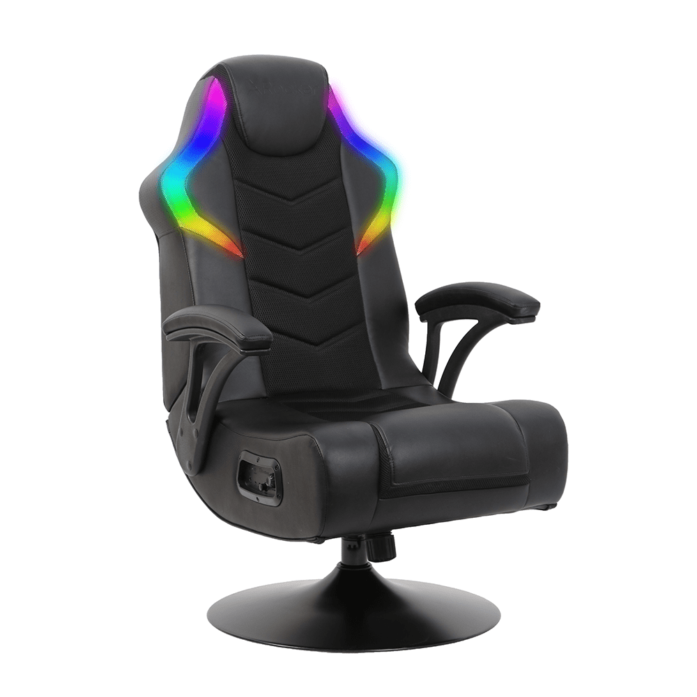 Select Stores: X Rocker Nemesis RGB Audio Pedestal Gaming Chair (Black Mesh)