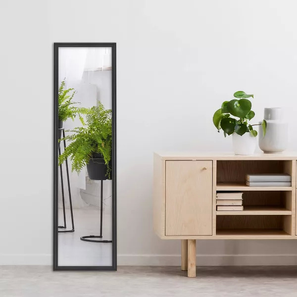 13.5" x 49.5" Room Essentials Framed Door Mirror (Black, White) $5.25 + Free Store Pickup at Target or F/S on Orders $35+