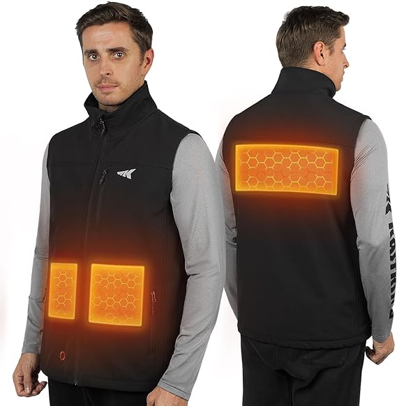 KastKing Calido Men's or Women's Heated Winter Fleece Vest + Kids Mittens
