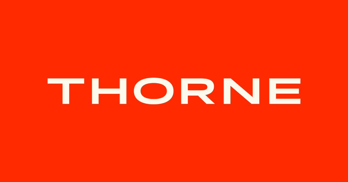 THORNE COUPON 15% OFF + FREE SHIPPING