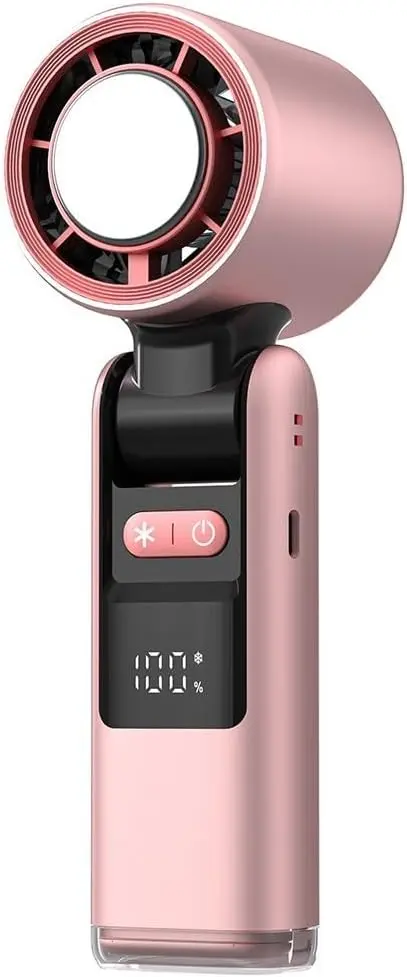 Lerat 4000mAh 3-in-1 Portable Handheld Turbo Fan w/ LED Display & Flashlight
