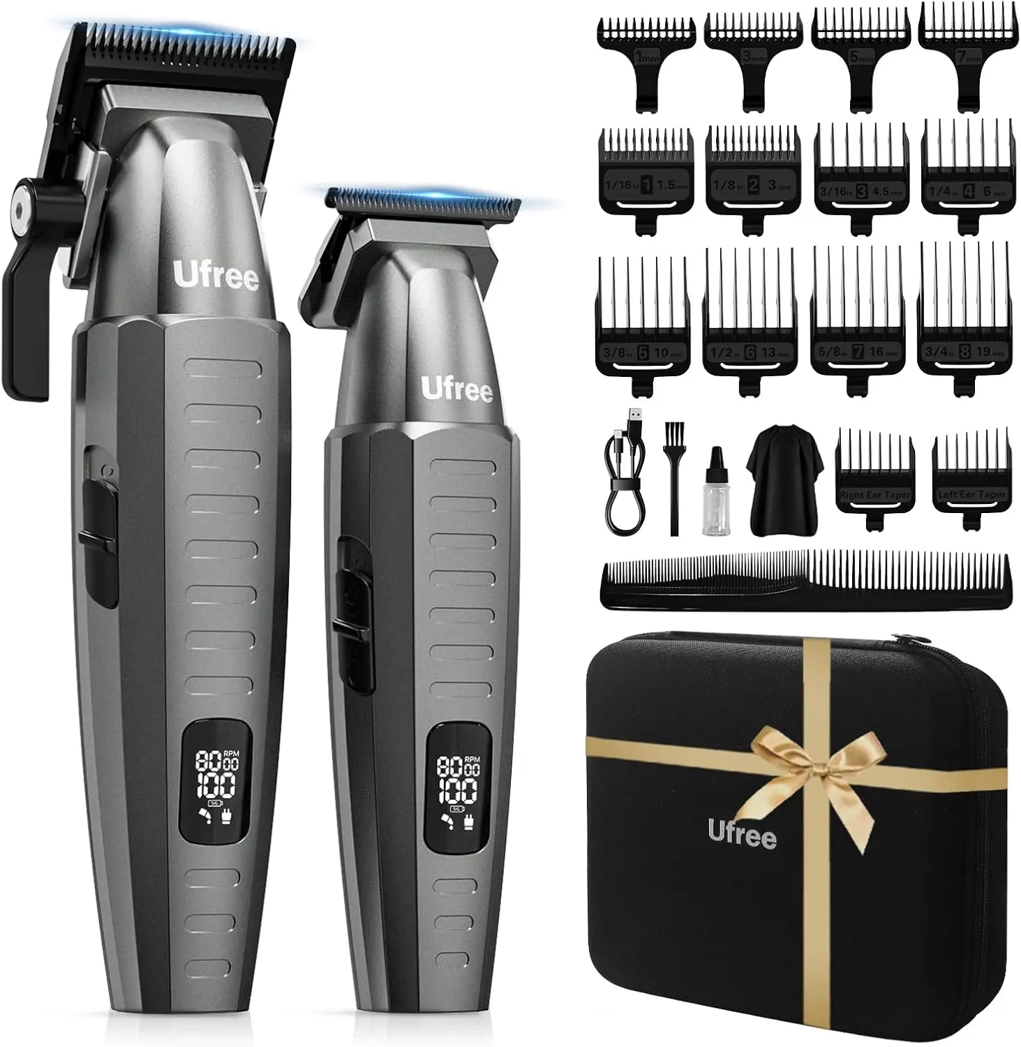 22-Pc Ufree Professional Cordless Clipper & Trimmer Set
