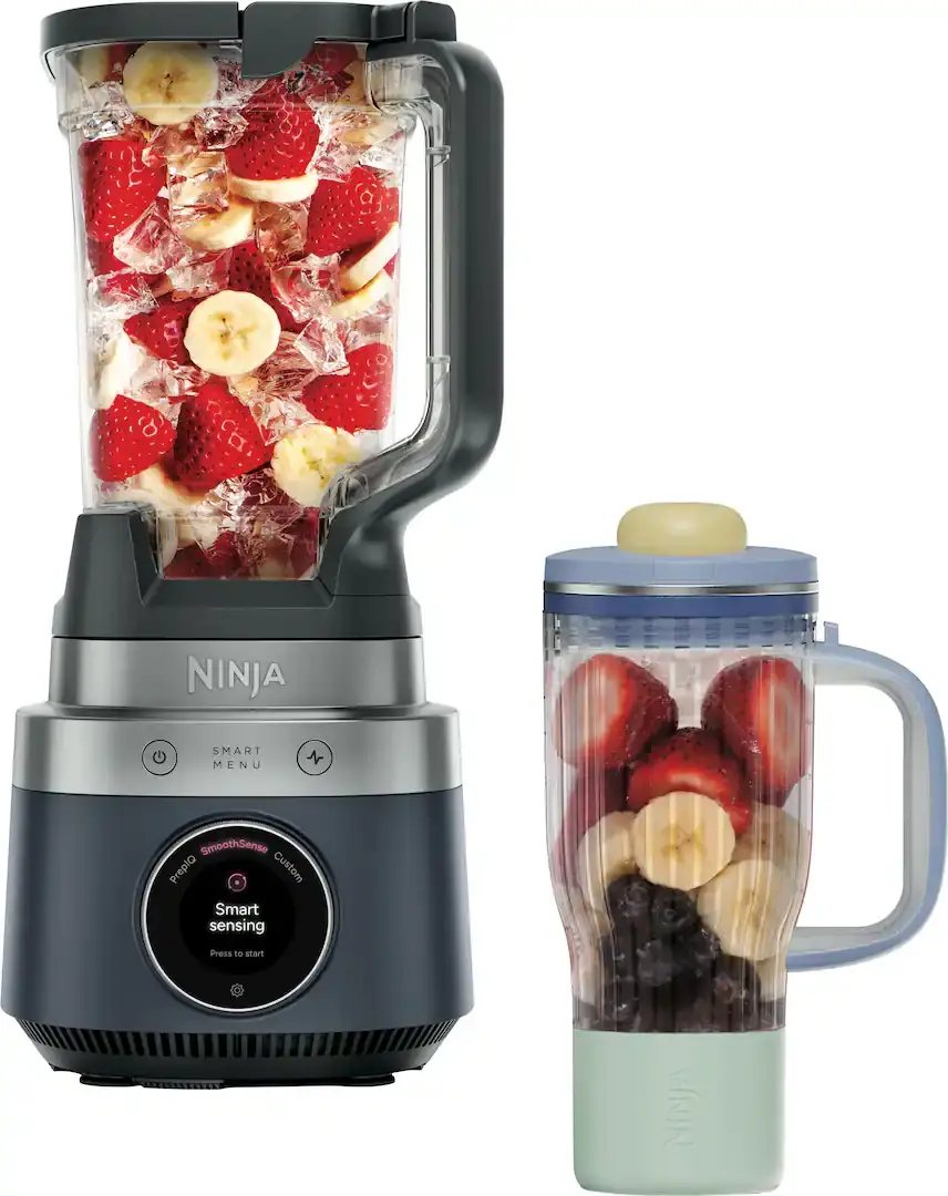 1850W Ninja CrushBOSS Intelligent Blender Duo w/ BlendBOSS Tumbler (Midnight Blue)