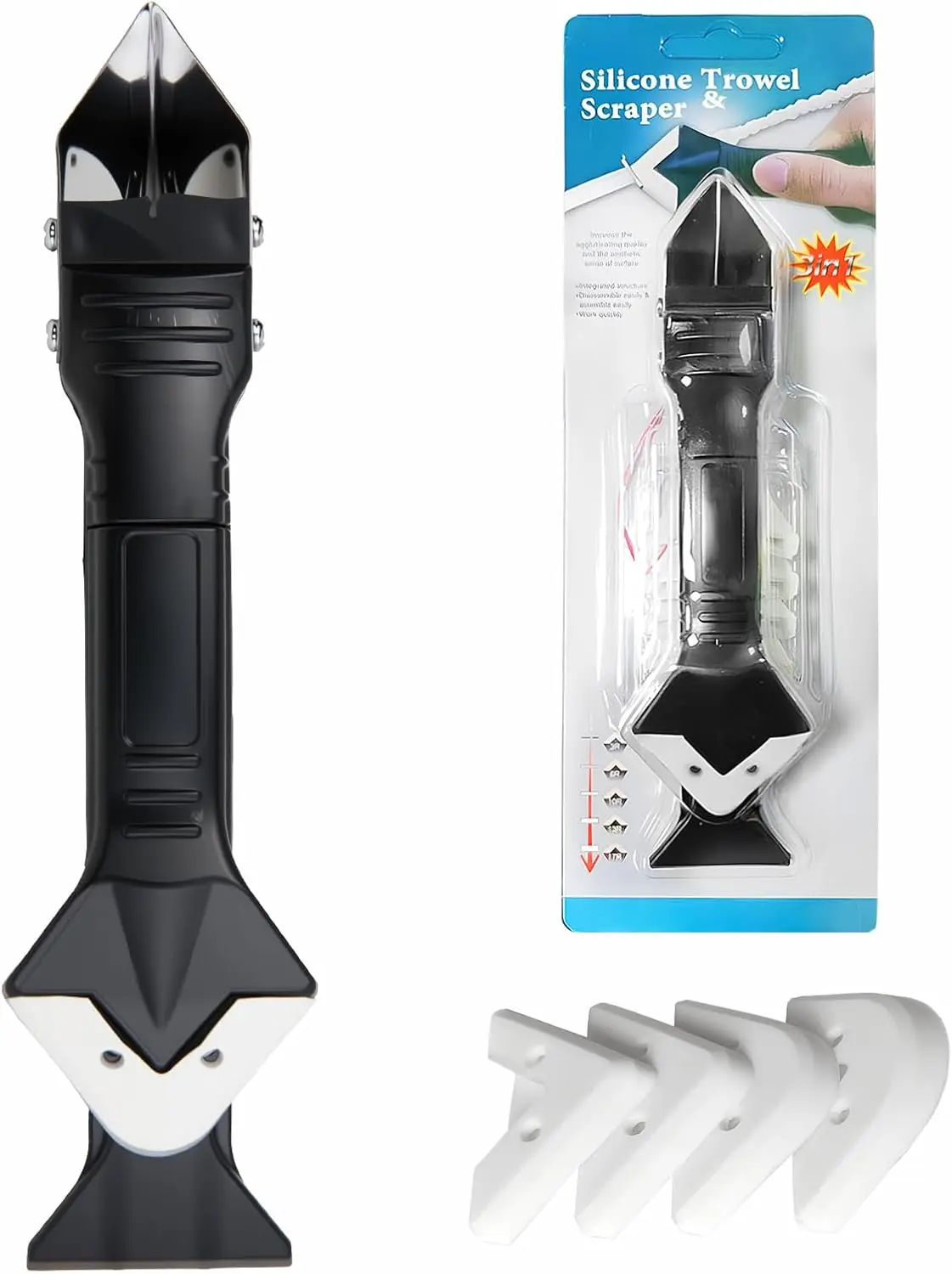 3-in-1 Saker Silicone Caulking Tool