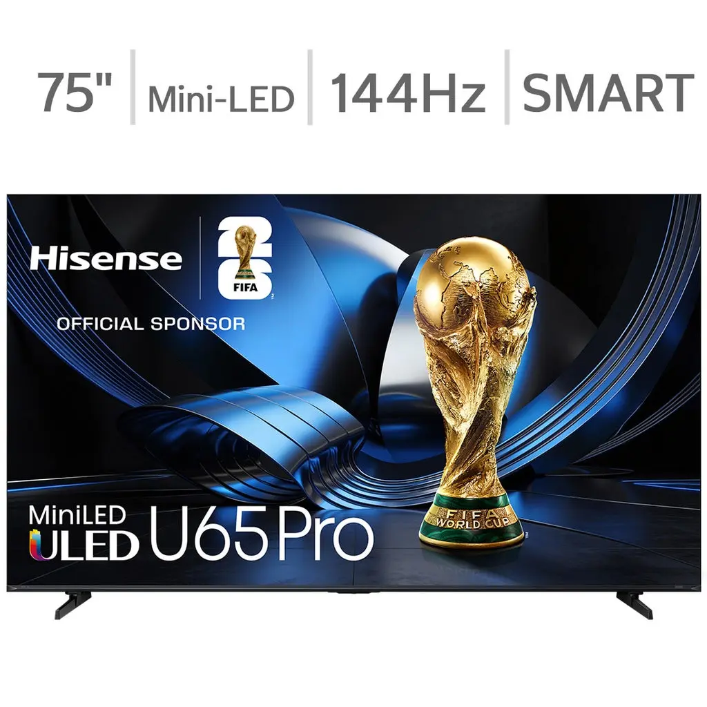 75" Hisense 75U65SFC Pro 4K ULED Mini-LED Smart TV + 5-Yr Warranty
