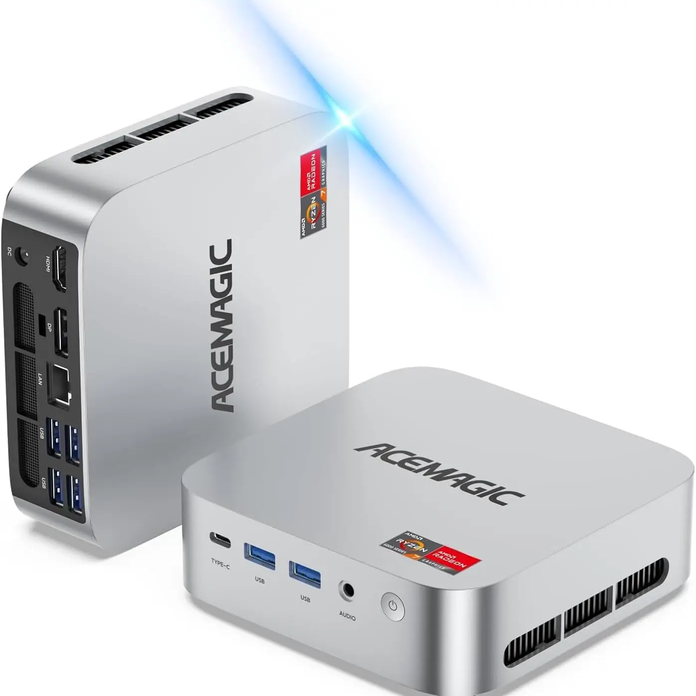 ACEMAGIC M1 Mini PC: Ryzen 7 7735HS, 24GB LPDDR5, 1TB SSD, Win 11 Pro