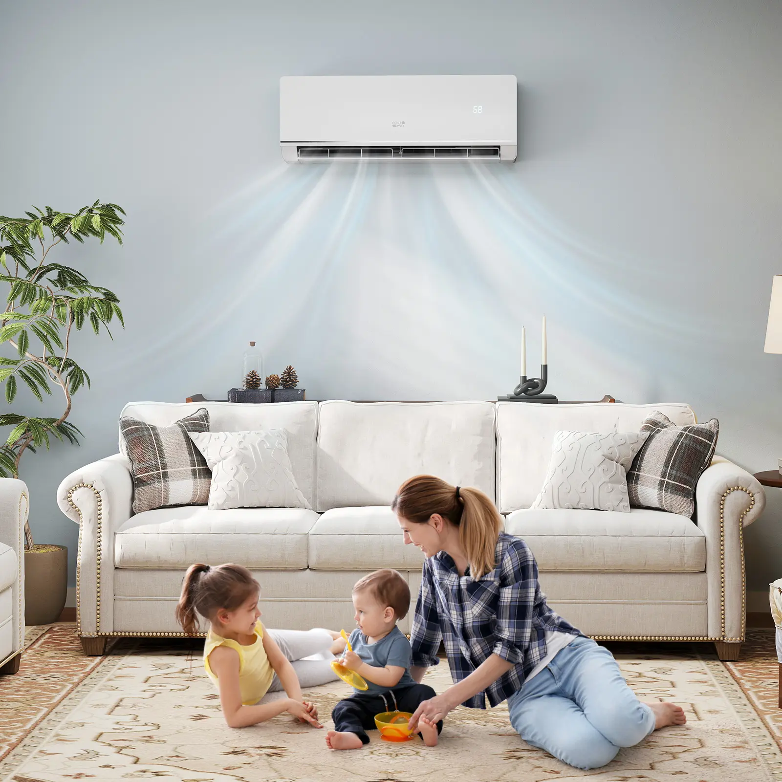 Costway SEERXtreme Series 12000 BTU Mini Split WiFi Air Conditioner & Heater