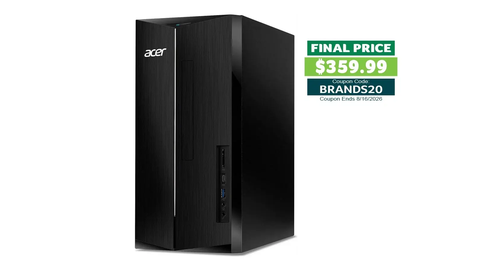 Acer Aspire Desktop: i5-14400, 16GB DDR5, 1TB SSD