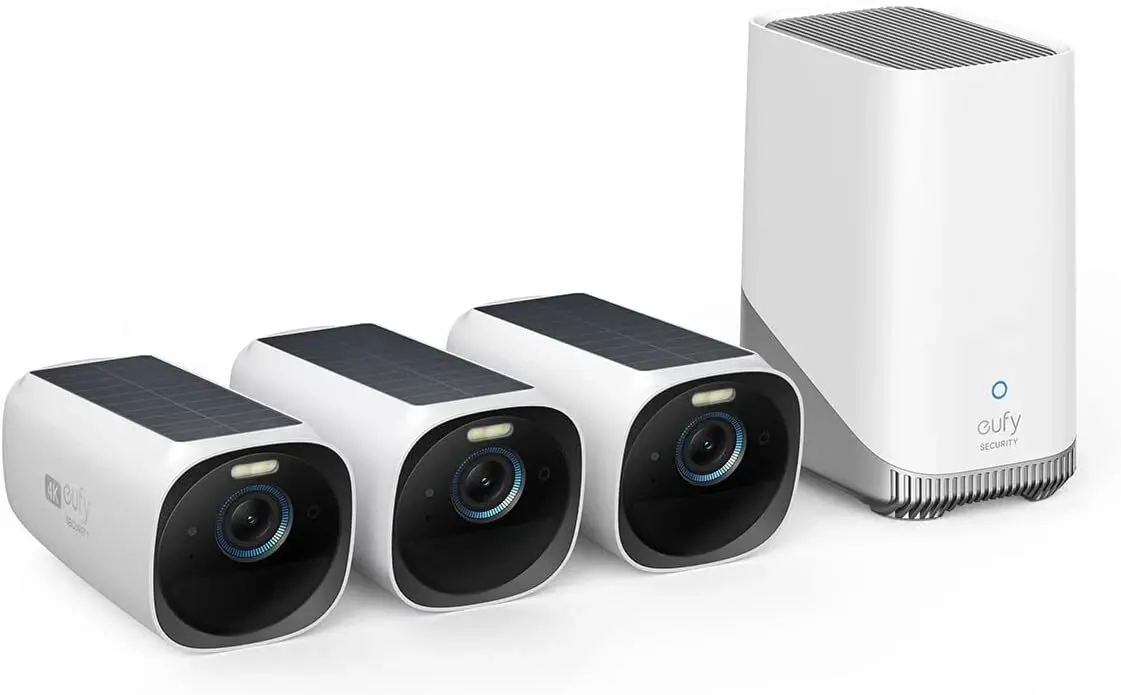 eufy eufyCam3 S330 3-Camera 4K Wireless Solar Security System