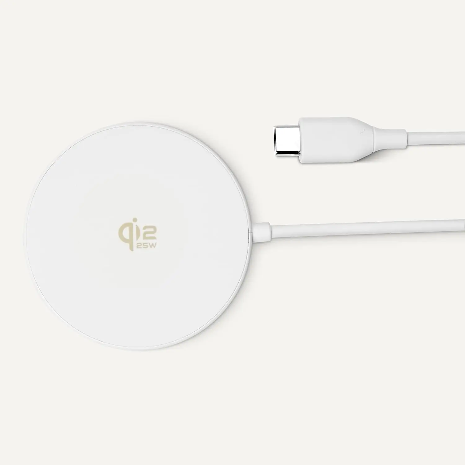 Basics 25W Qi2.2 Certified Wireless Charging Pad (White)
