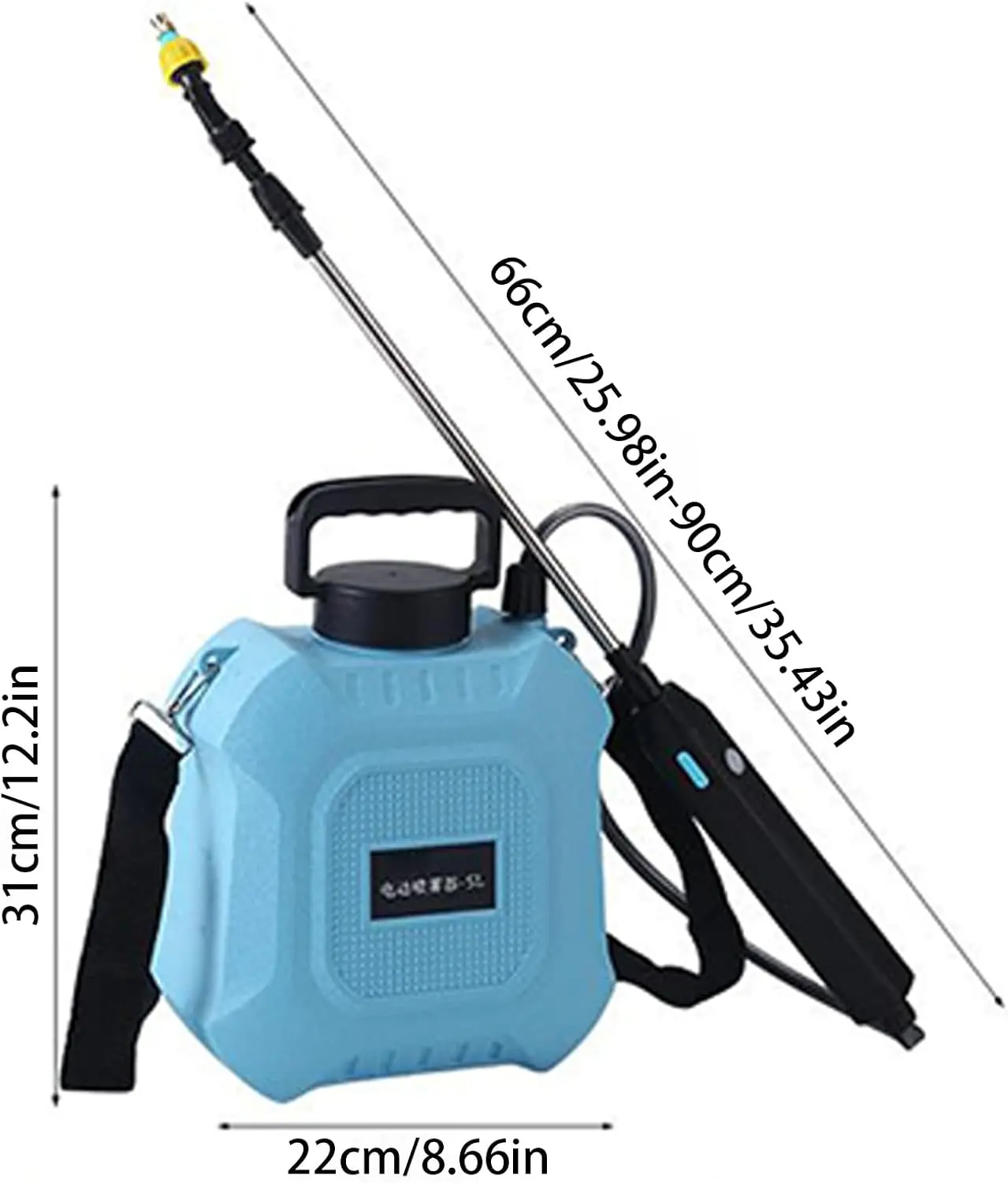 5-Gal Seesii Battery Powered Backpack Sprayer w/ Dual Battery w/ 7 Nozzles