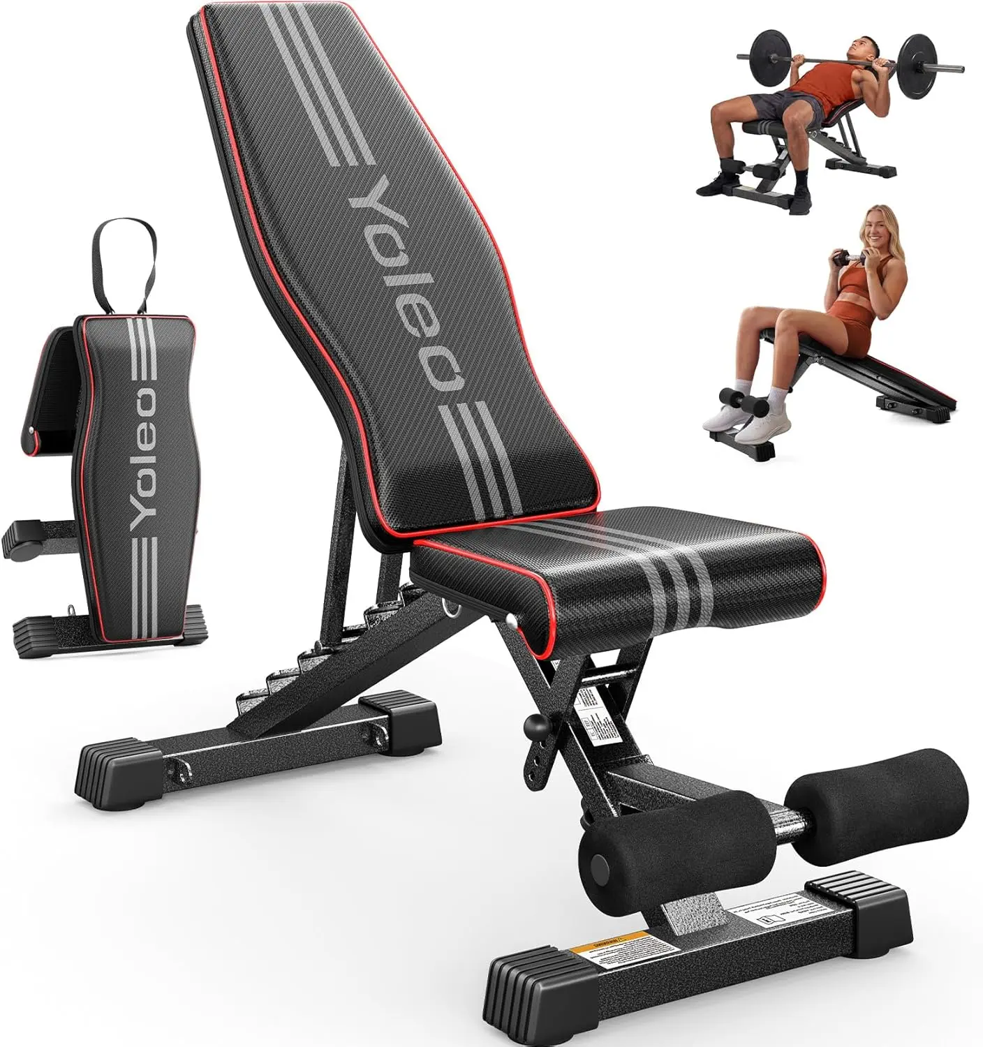 YOLEO Adjustable Weight Bench for Full Body Workout