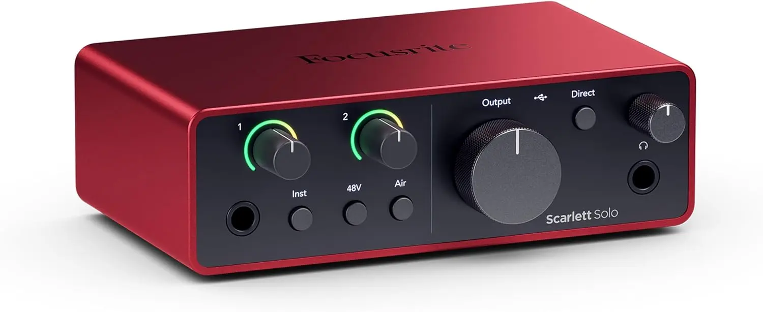 Focusrite Scarlett Solo 4th Gen USB Audio Interface
