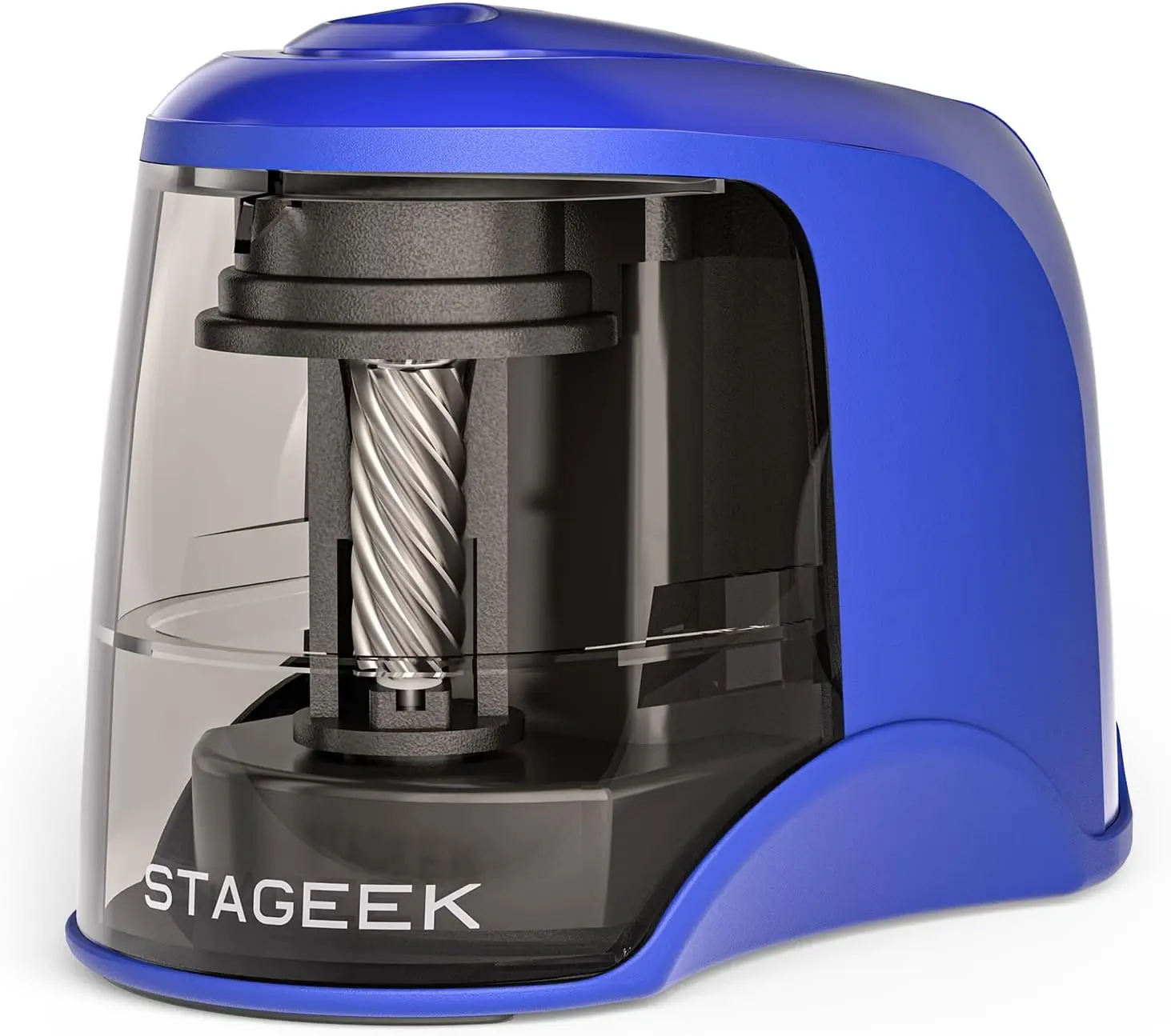 STAGEEK USB or Battery Powered Electric Pencil Sharpener (Blue)