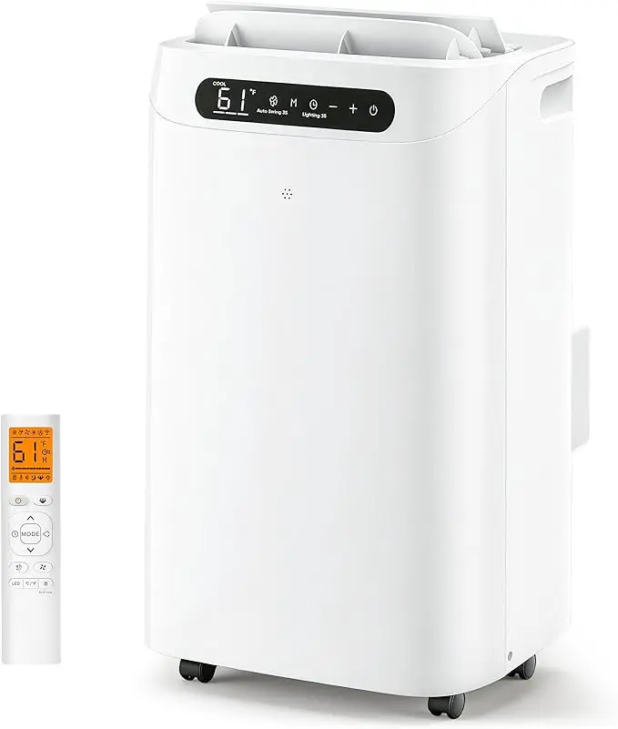 Garvee 14000 BTU Portable Air Conditioner w/ Window Kit & Remote Control