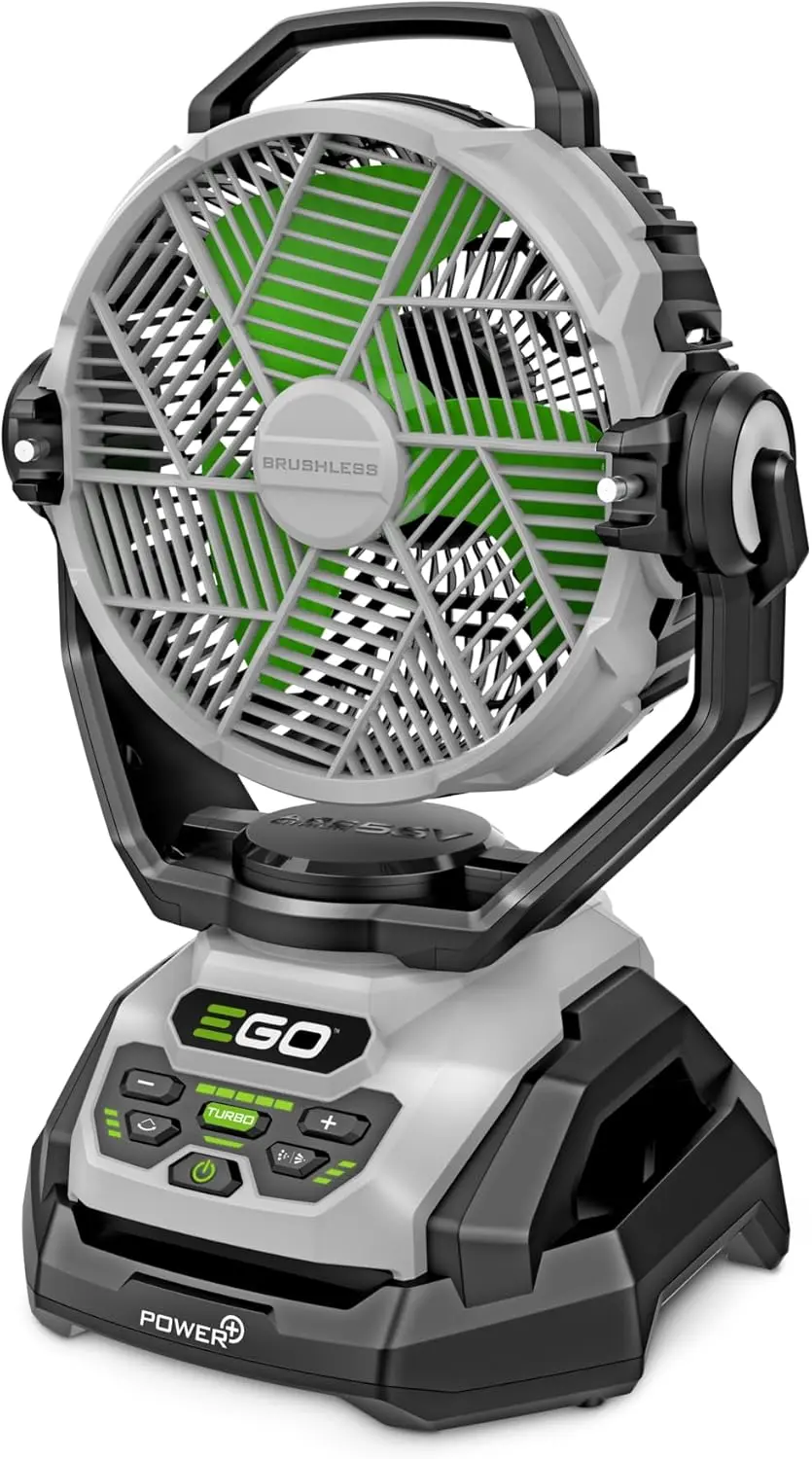 EGO Power+ FN1000 10-Inch 1700CFM 20MPH Oscillating Misting Fan with 6 Speed Modes