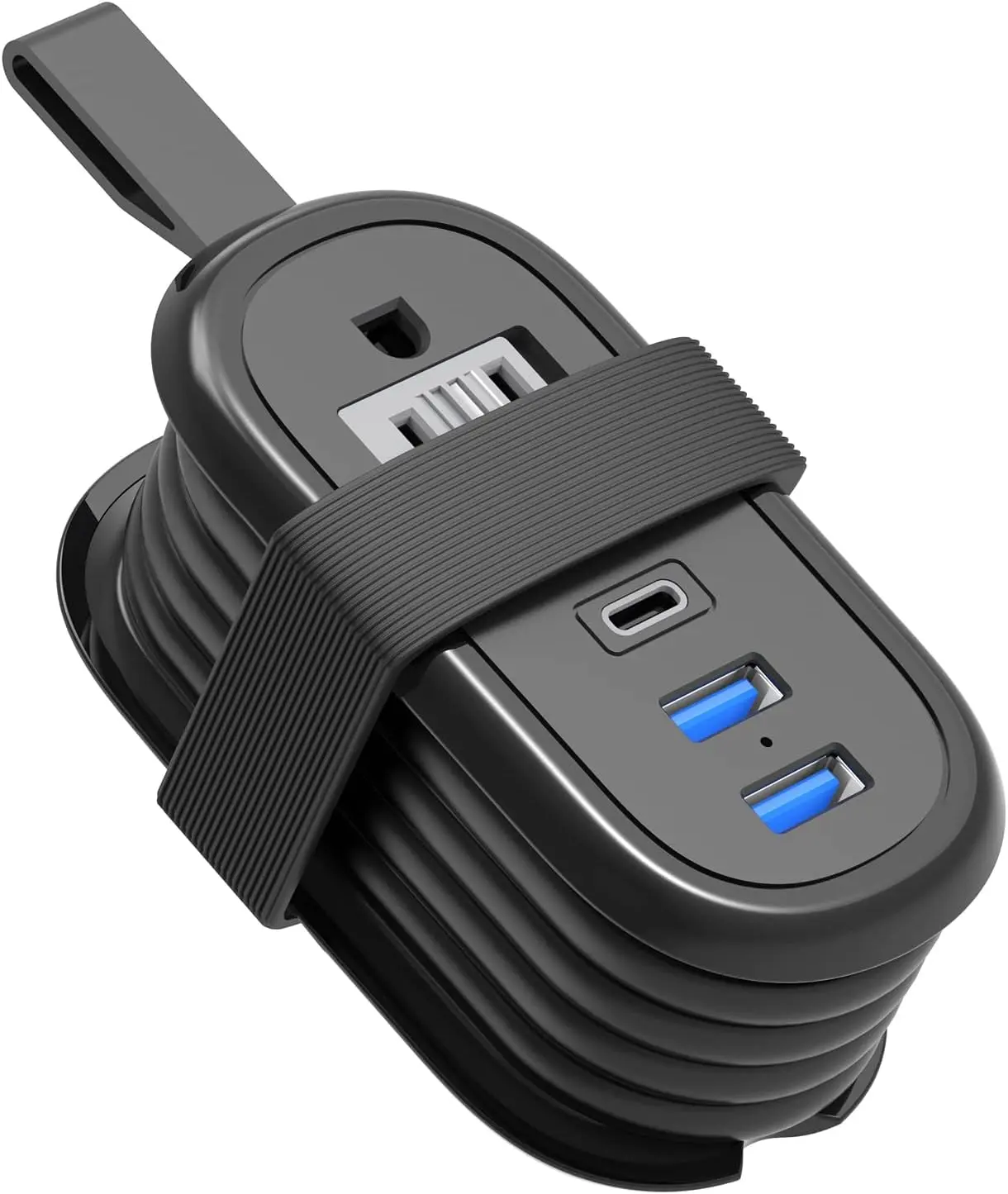 4-ft BEVA Travel Power Strip with 2x Outlets and 3x USB Ports