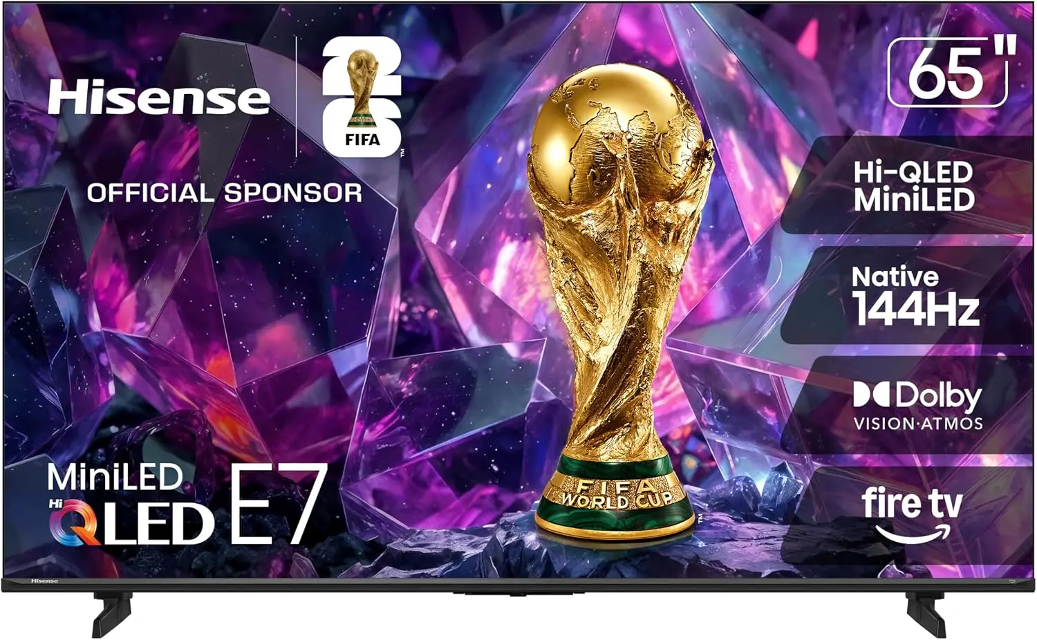 Hisense 65" E7 Cinema Series Hi-QLED Mini-LED 4K UHD Smart Fire TV (65E7SF, 2026 NEW)