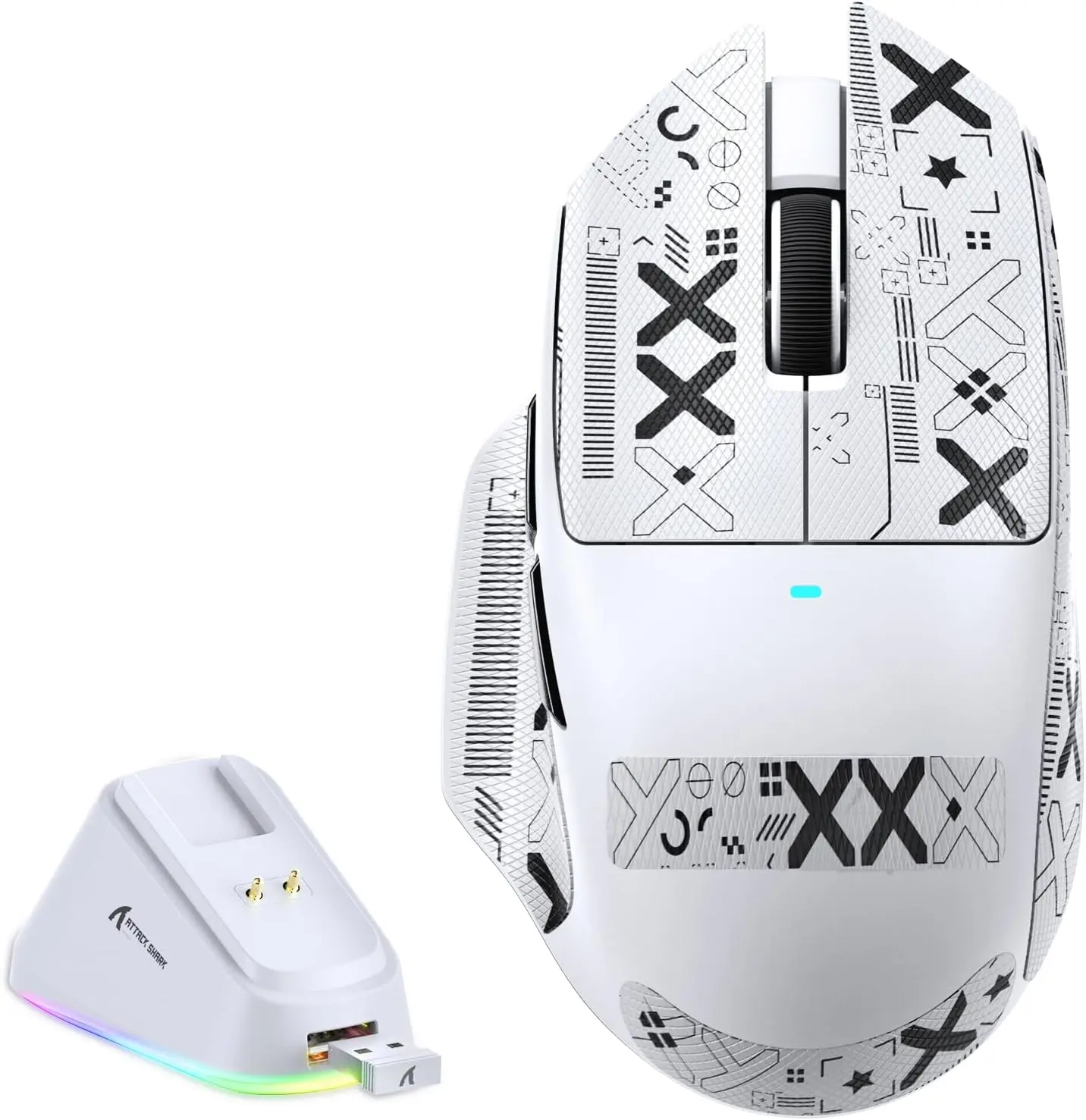 24000-Dpi Solakaka SM820 Wireless Gaming Mouse w/ RGB Charging Dock & PAW3311 Sensor
