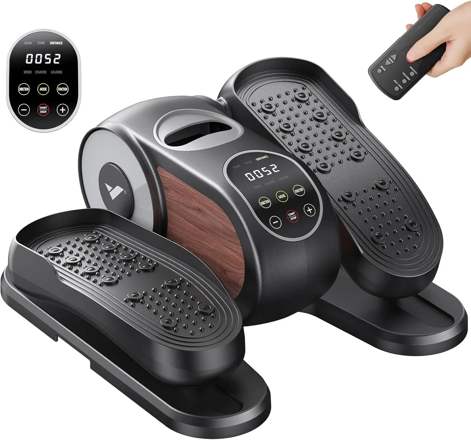 12-Speed MERACH Under Desk Elliptical Leg Exerciser Machine w/ Remote Control