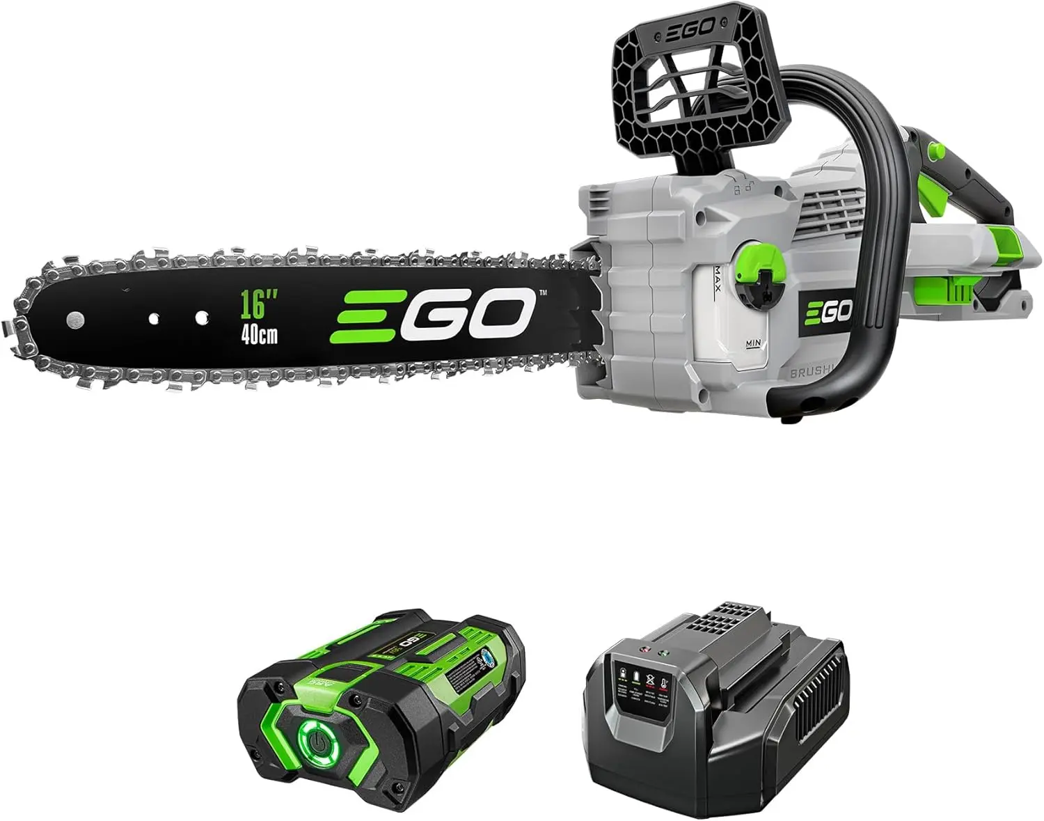 16" EGO POWER+ 56V Cordless Chain Saw + 2.5Ah Battery & Charger