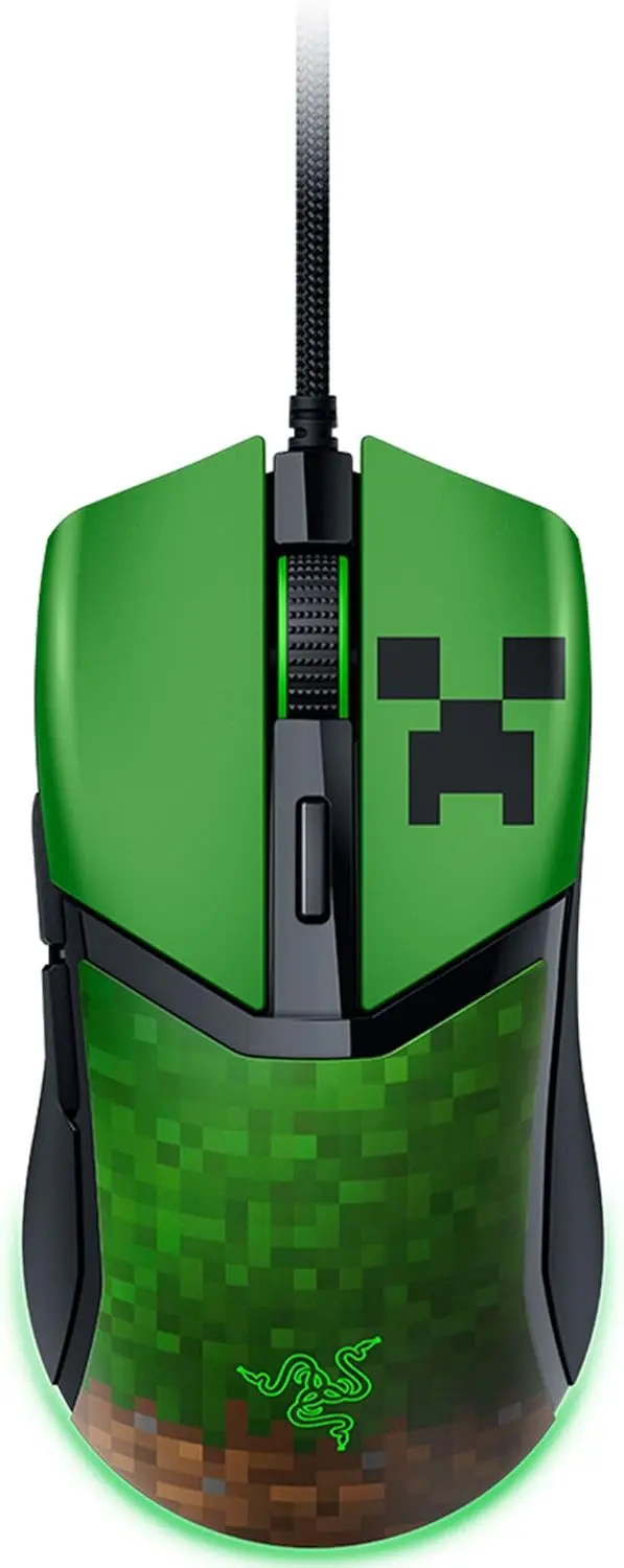 Razer Cobra 58g Wired Gaming Mouse w/ 8500 DPI Optical Sensor & Chroma RGB (Minecraft Edition)