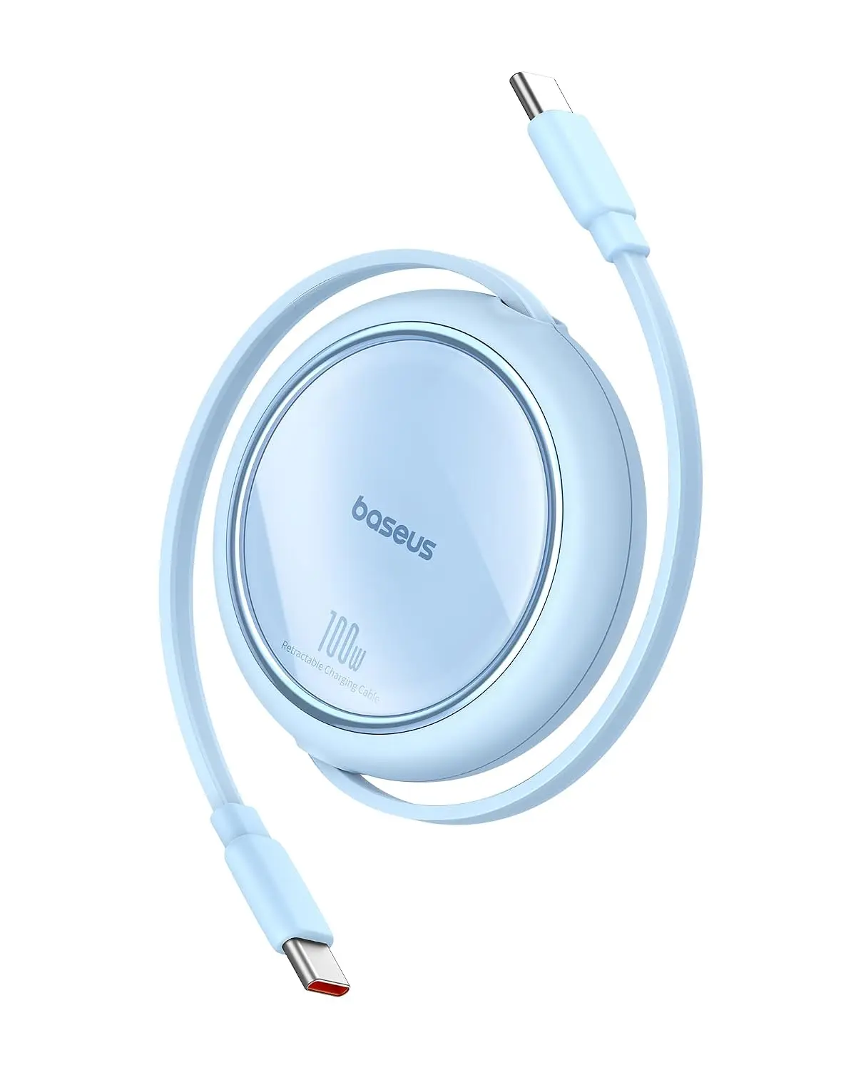 3.3' Baseus 100W Retractable USB-C to USB-C 5A Charging Cable
