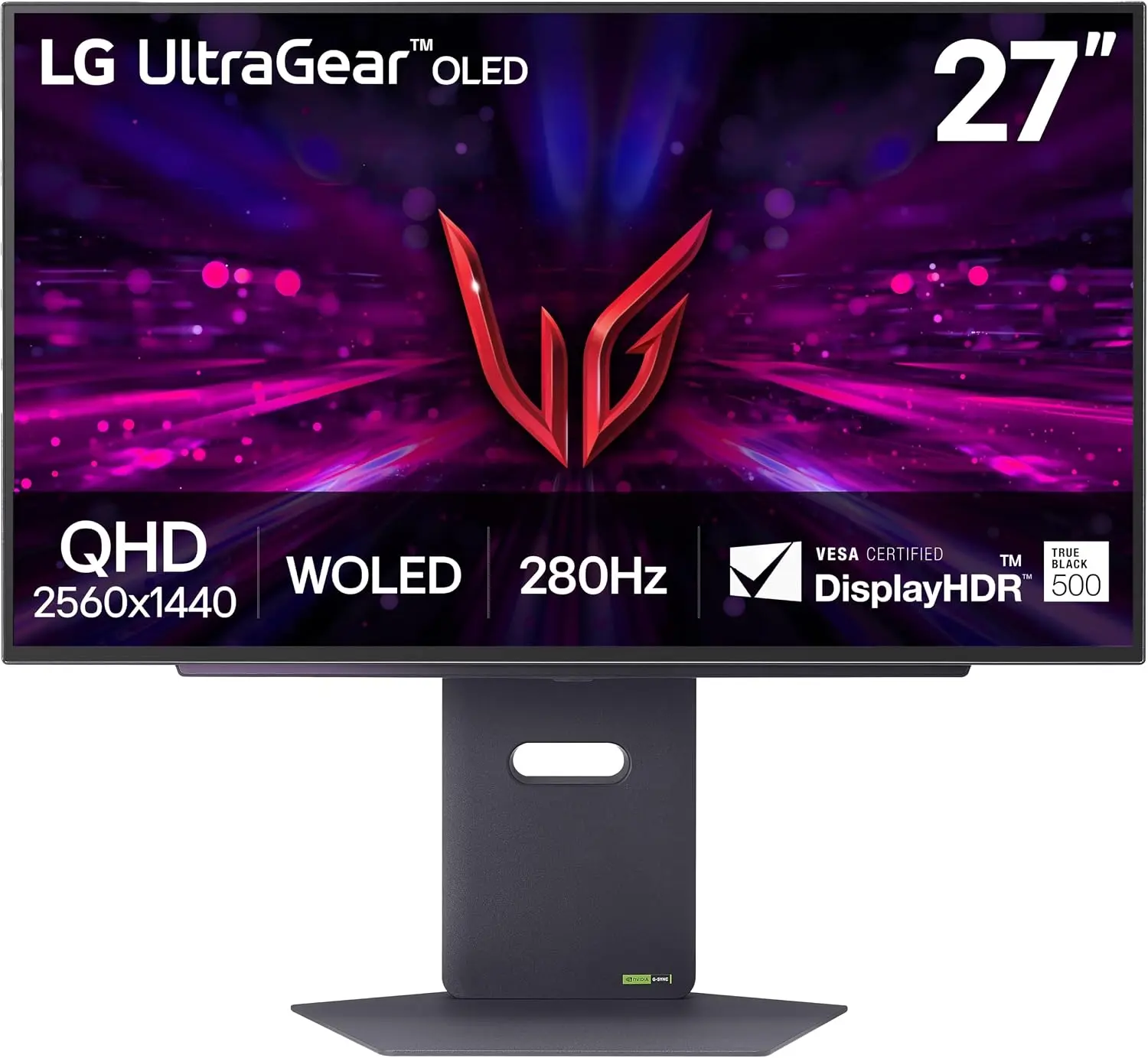 27" LG UltraGear 27GX700A QHD 280HZ Tandem OLED Gaming Monitor