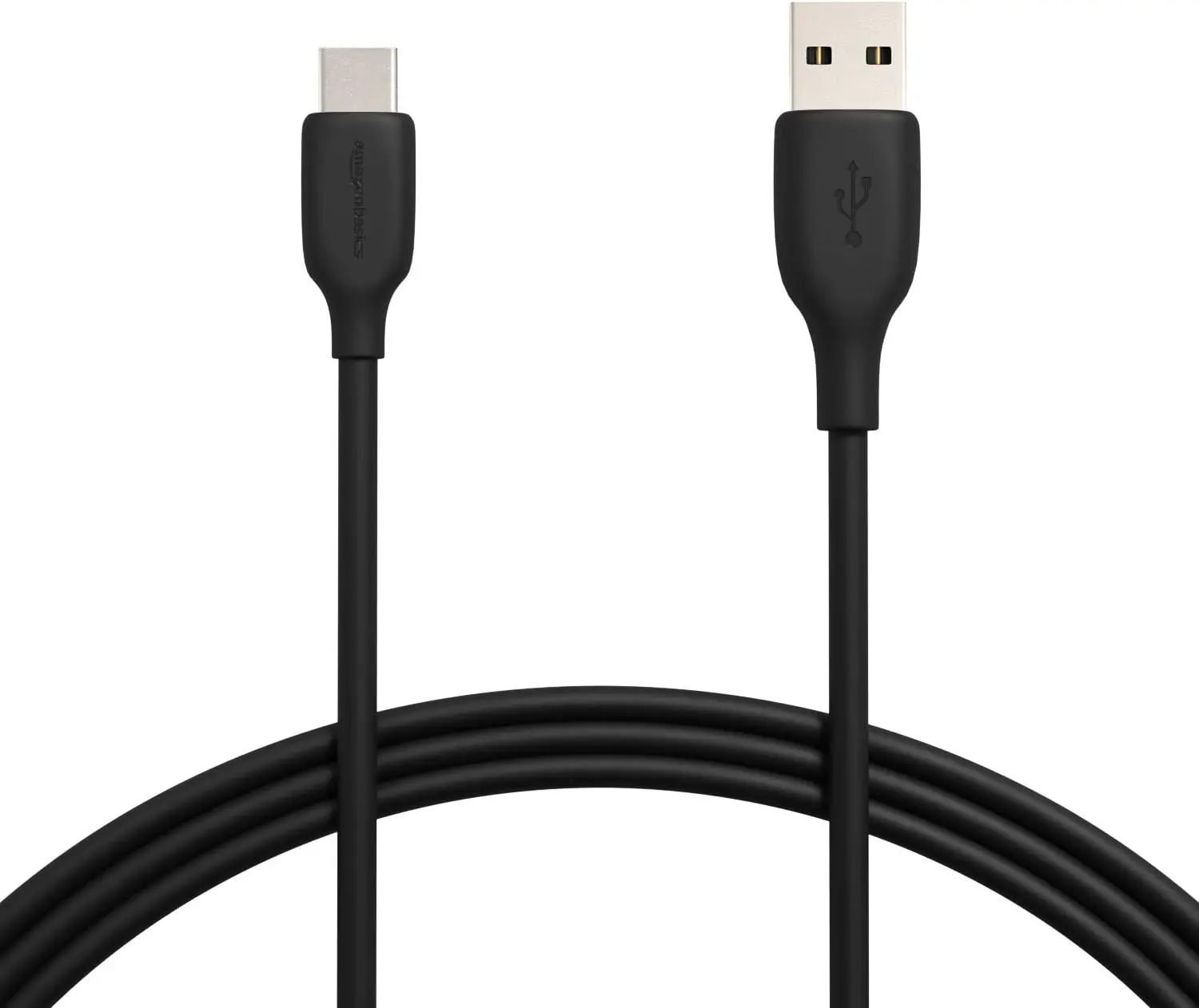 Basics USB-C to USB-A 2.0 Charging Cable (Black)